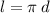 l = \pi \: d