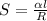 S = \frac{\alpha l}{R}