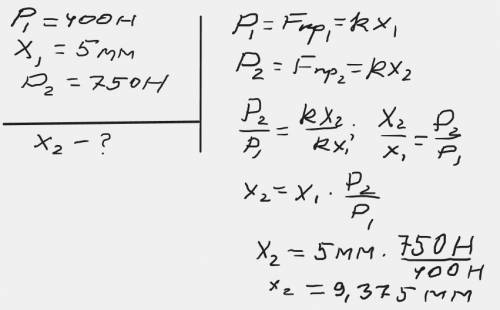 •Під вагою 400 Н пружина в Сидінні велосипеда стискується на 5 мм. На скільки стиснеться пружина при