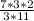 \frac{7*3*2}{3*11}