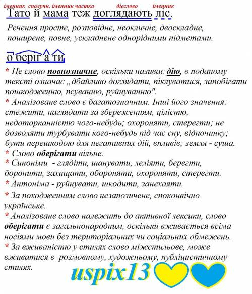 34) Знайди та виправ помилки в тексті. Запиши текст правильно. Біля виликого озира в лісі стойiть де